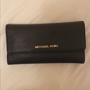 Michael Kors black Saffiano Wallet
